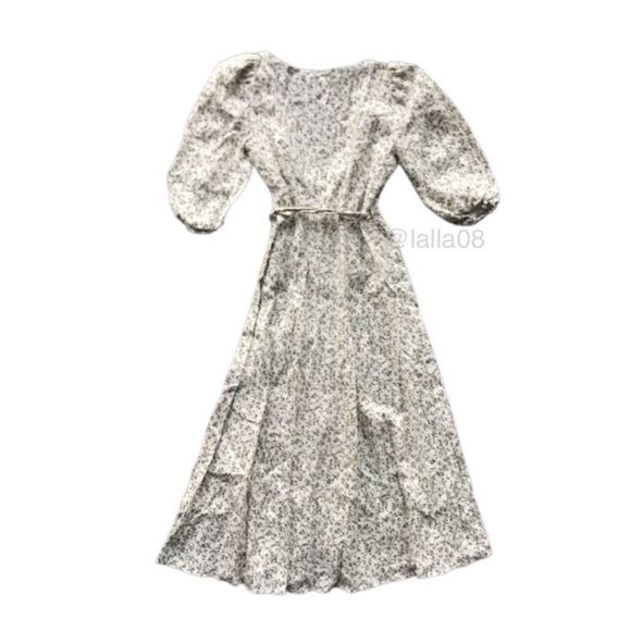 Reformation Mint linen wrap midi dress new - Picture 12 of 14